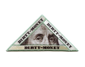 Benjamin Franklin Dirty Money Patch Hip Hop Culture Embroidered Iron On EB5
