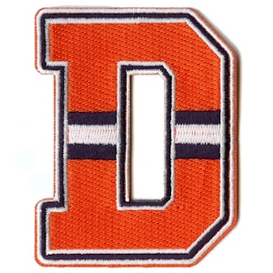 City Of Denver D Logo Patch Football Jersey Parody Embroidered Iron On AH1