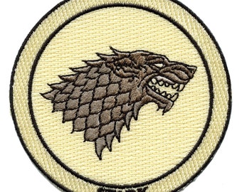 Official Game Of Thrones House Stark Patch HBO Tv Show Embroidered Iron On BC5