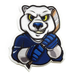 Toronto Canada Hockey Polar Bear Mascot Patch Parody Embroidered Iron On Photo AB4