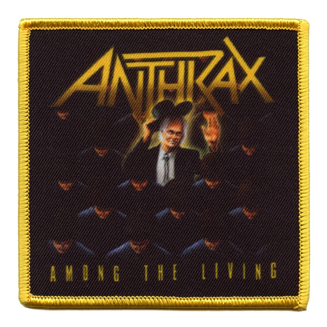 Anthrax Among the Living Patch 1987 Album Cover Embroidered Iron