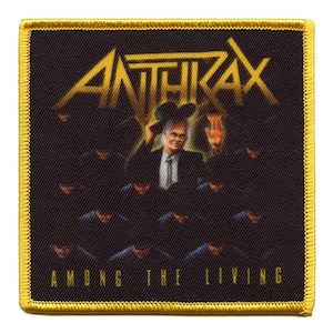 Anthrax Among The Living Patch 1987 Album Cover Embroidered Iron On EH4