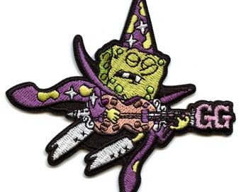 SpongeBob SquarePants Goofy Goober Wizard Patch Nickelodeon Cartoon TV Embroidered Iron On BG6