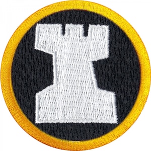 Chess Badge Patch Strategic Wilderness Scout Sash Iron On Embroidered AA3
