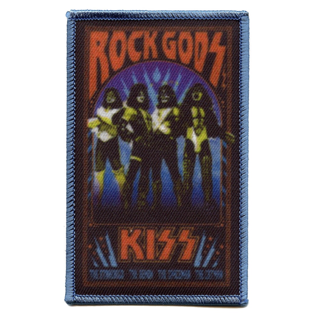 KISS Rock Gods Iron-On Patch - Detailed Embroidery Band Patch