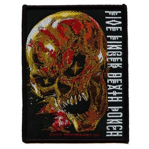 Five Finger Death Punch Patch And Justice for None Woven Sew On EE1