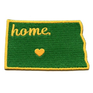 North Dakota State Home Embroidered Iron On Patch AH6