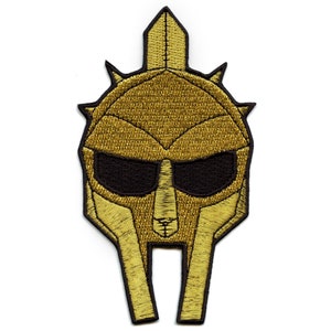 Roman Gladiator Helmet Patch Embroidered Iron On BA3