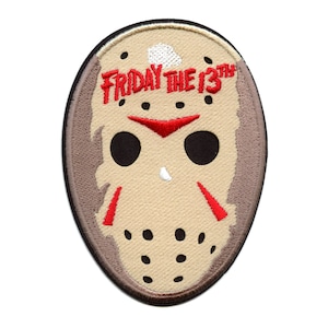 Friday The 13th Jason Mask Patch Classic Horror Killer Embroidered Iron On BC1