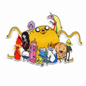Adventure Time Group Photo Patch Cartoon Network Animation Embroidered Iron On BH5