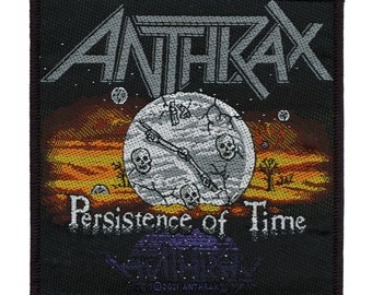 Anthrax Persistence of Time Patch 1990 Album Art Iron On EE4