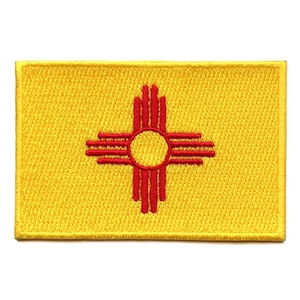 New Mexico Patch State Flag Embroidered Iron On AH5