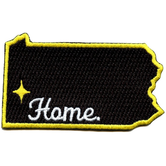 Pittsburgh Pennsylvania Home State Patch City Team Embroidered Iron On BD7