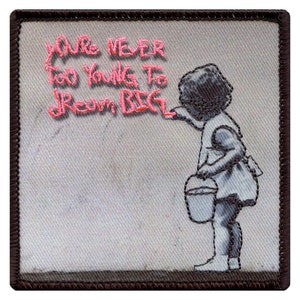 Banksy Dream Big Photo Patch Artist Painting Embroidered Iron On AA3