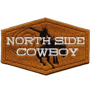North Side Cowboy-lapp Western Rodeo Häst Broderad Stryk-på ED5