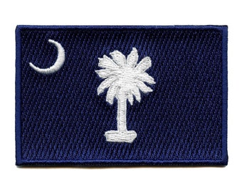 South Carolina Patch State Flag Embroidered Iron On AH7