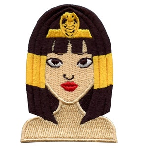 Cleopatra Portrait Patch Egypt Queen Embroidered Iron On AC5