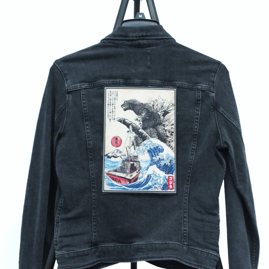Orca In Japan Jacket Patch FotoPatch XL Embroidered Iron-on