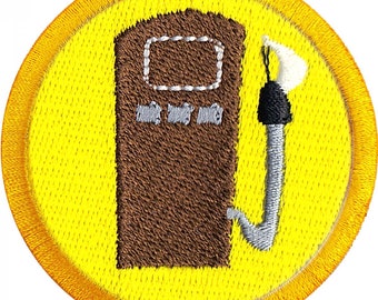 Badge de ravitaillement en gaz, ceinture de Scout en milieu sauvage, fer brodé AA3