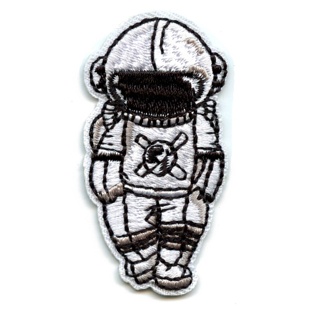 Sad Astronaut Patch Outer Space Embroidered Iron on Small BE1 - Etsy