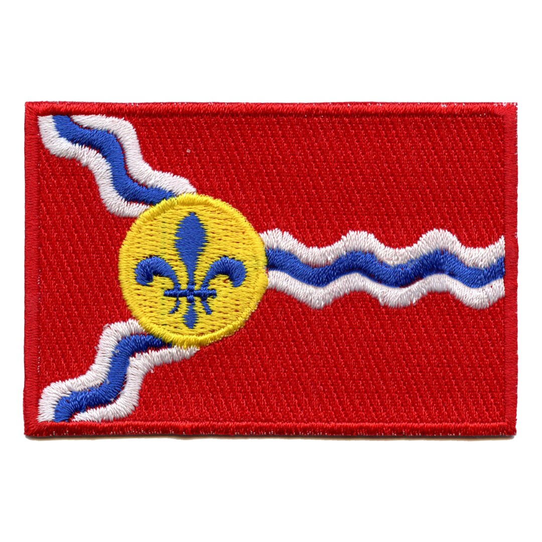 City of St. Louis Flag Patch Travel Badge Embroidered Iron on BC7 - Etsy