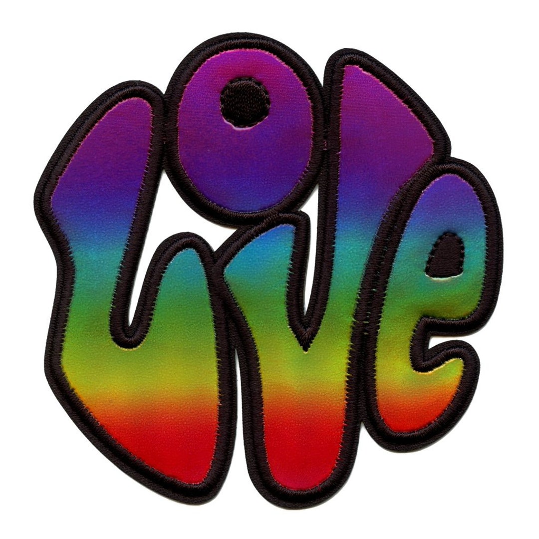 Groovy Love Patch Hippie Style Embroidered Iron on CG6 - Etsy