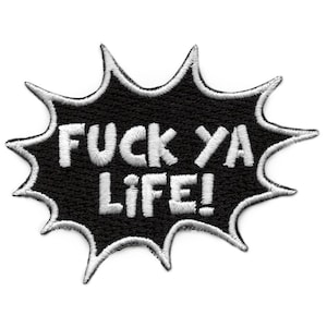 F ^ Ya Life Patch Lustig Viral Meme Gesticktes Aufbügeln EA 4