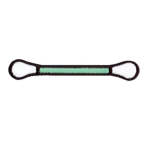 Cotton Swab Patch Ear Clean Embroidered Iron On AD3