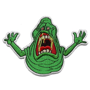 Ghostbusters Slimy Screaming Slimer Patch Classic 80s Comedy Embroidered Iron On BG6