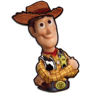Officially Licensed Toy Story Woody Crossing Arms Patch Disney Pixar Iron On Applique CB4
