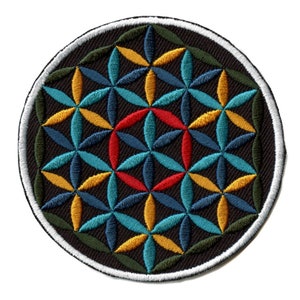 Patrón de arte de parche de mandala bordado para planchar AC5