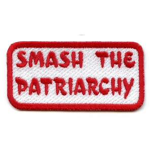 Smash The Patriarcat Patch Droits des femmes Fer brodé sur BD4
