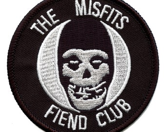 FREE SHIPPING Misfits "Fiend Club" GLOW IN THE DARK Enamel Lapel Pin 