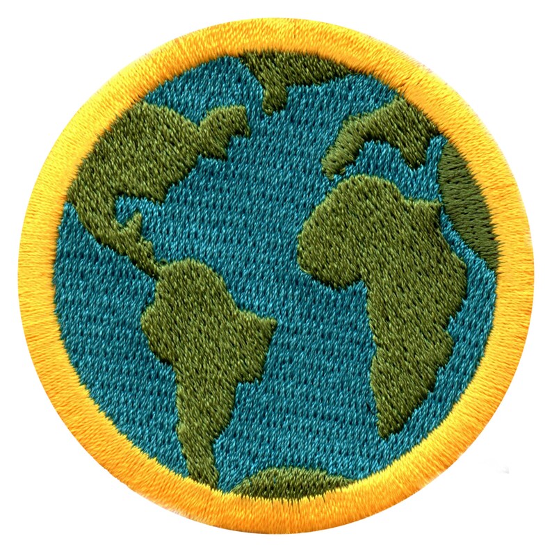 Geography Badge Patch Travel Wilderness Scout Sash Iron on Etsy