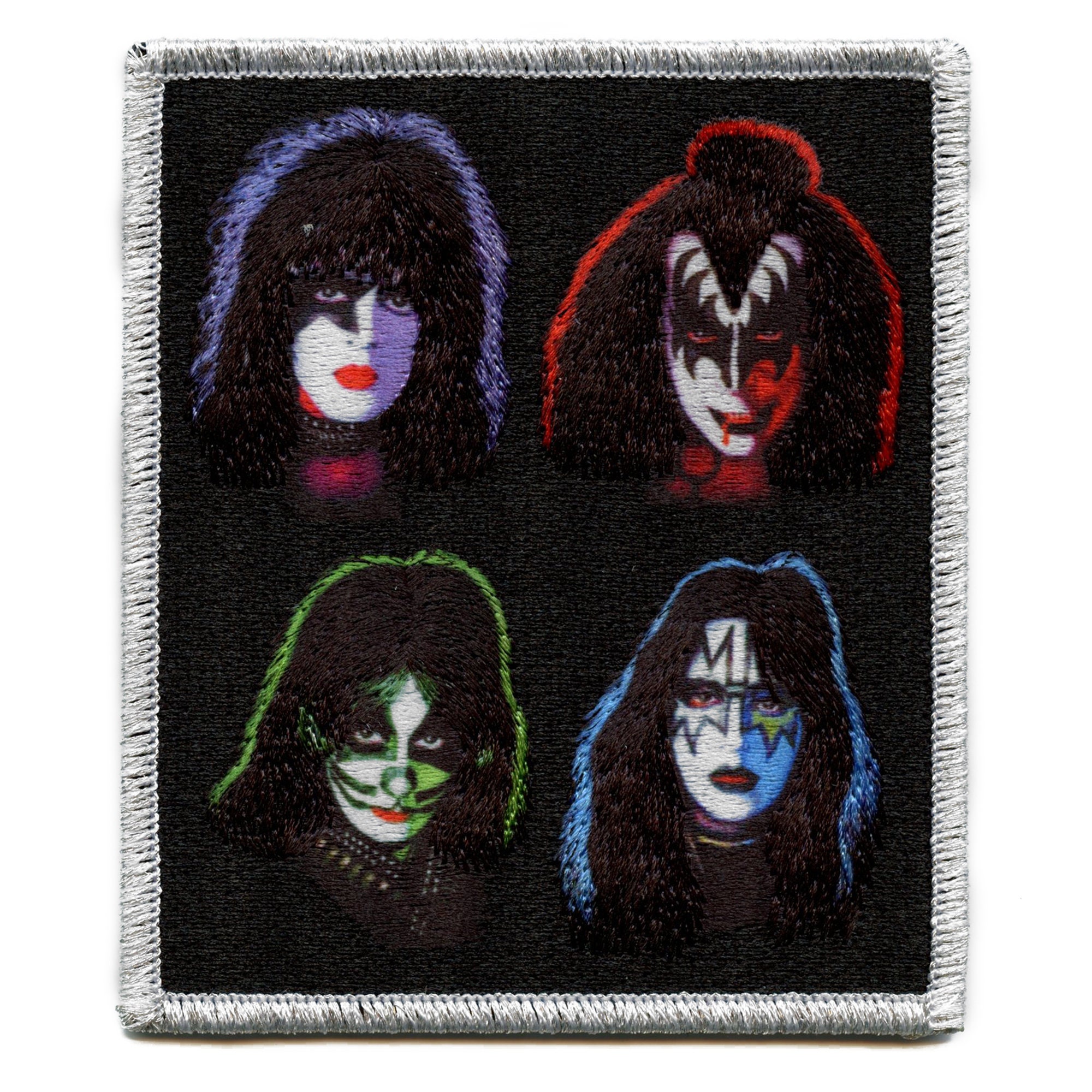 Buy KISS Band Member Faces Patch Colorful Iconic Embroidered Iron on EH3  Online in India - Etsy, image size:2000x2000