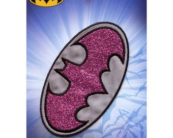 Officieel gelicentieerde Batgirl roze patch-logo DC Comics opstrijkappliqué CE3