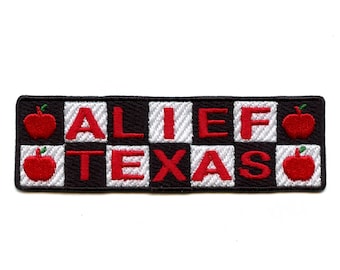 Alief Texas Cartoon Logo Patch TV Show Network Embroidered Iron On GH3