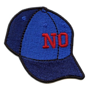 No Cap Patch Hat Emoticon Icon No Lie Embroidered Iron On EA4