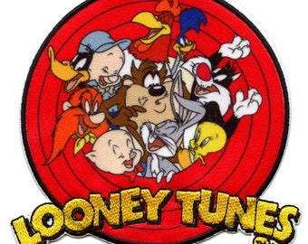 Looney Tunes Cartoon Iron or Sew on Embroidered Patch Looney Tunes Cartoon Iron or Sew on Embroidered Patch