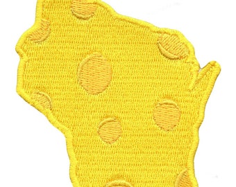 Wisconsin Cheese State Patch Sports Team Embroidered Iron On BF7