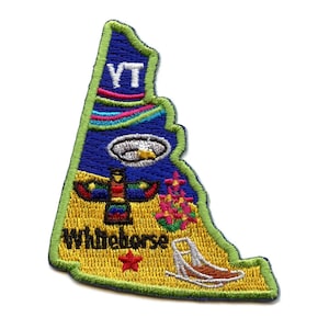 Yukon Patch Canada Province Embroidered Iron On BH7