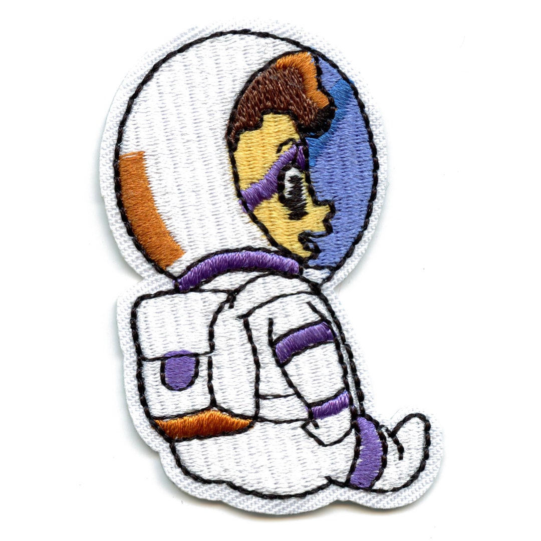 Astronaut Kid Sitting Patch Outer Space Embroidered Iron on BE1 - Etsy