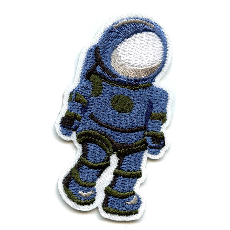 Blue Astronaut Suit Patch Outer Space Embroidered Iron on | Etsy
