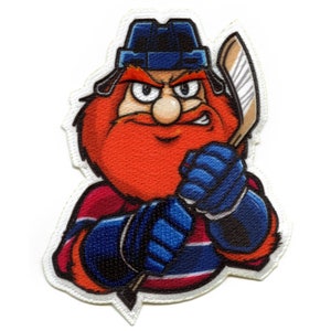Montreal Canada Hockey French Man Mascot Patch Parody Embroidered Iron On Photo AB4