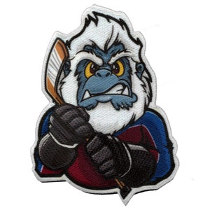 Denver Colorado Hockey Yeti Mascot Photo Patch Parody Embroidered Iron On AB4