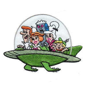 Officially Licensed The Jetsons Family Patch Future Cartoon Embroidered Iron On