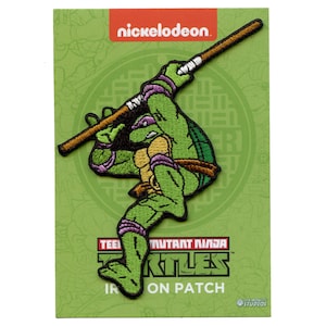Officially Licensed Teenage Mutant Ninja Turtles Donatello Patch Cartoon Embroidered Iron On BG6