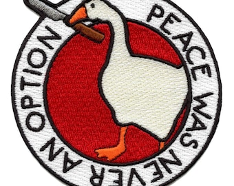 Peace Was Never An Option Patch Embroidered Iron On EA4