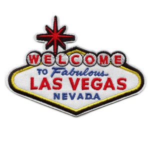 Las Vegas Welcome Sign Patch Nevada Travel Destination Embroidered Iron On AG8