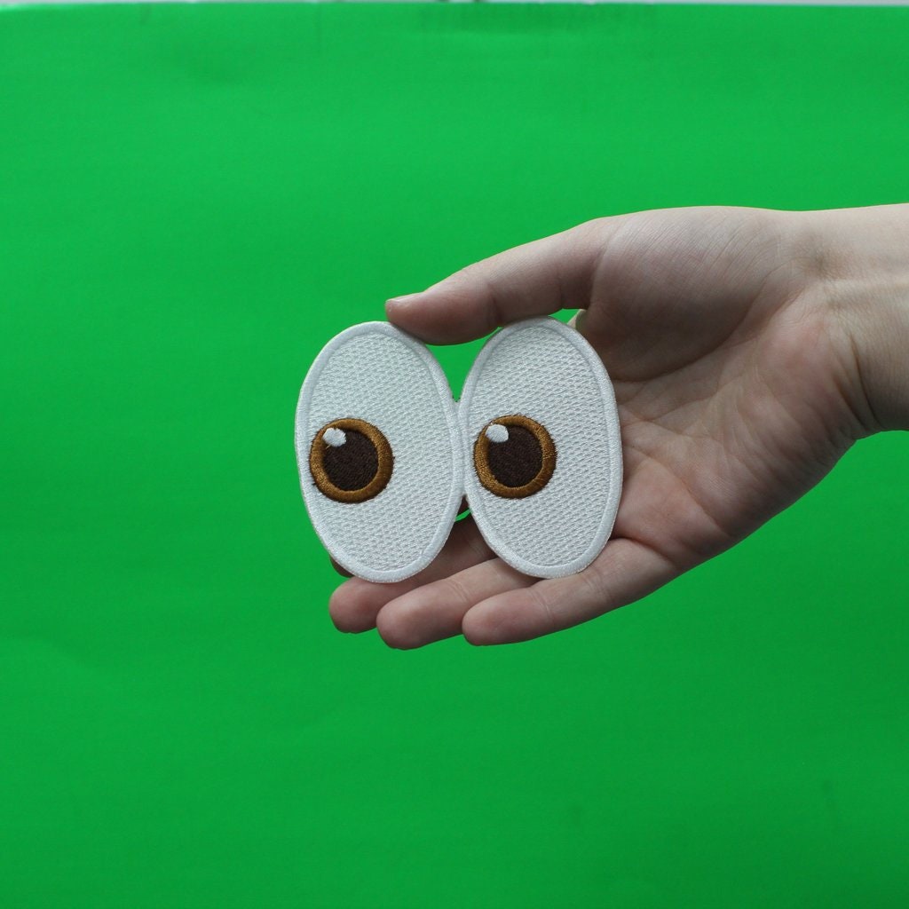 Side looking eyes emoji patch shade iron on embroidered ae5  etsy Side looking eyes emoji patch shade iron on embroidered ae5  etsy